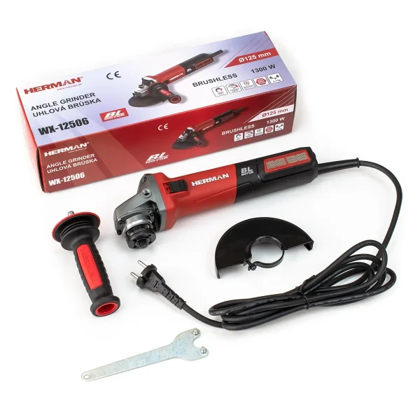 Angle Grinder HERMAN WX-12506 BL | 125 mm 1300 W | Warranty: 2 years - imagine 4