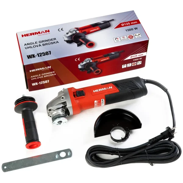 Angle Grinder HERMAN WX-12507 | 125 mm 1500 W | Warranty: 2 years - imagine 3