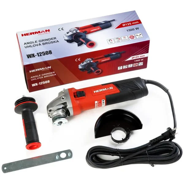 Angle Grinder HERMAN WX-12508 | 125 mm 1500 W | Warranty: 6 months - imagine 3