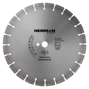 Diamond wheel HERMAN BD-25 Beton 350x25,4mm | H=12mm