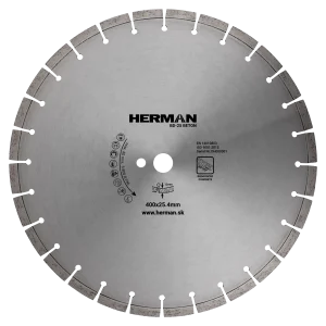 Diamond wheel HERMAN BD-25 Beton 400x25,4mm | H=12mm