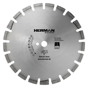 Diamond wheel HERMAN BD-65 Asphalt 350x25,4mm | H=12mm