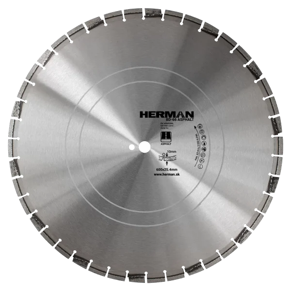 Diamond wheel HERMAN BD-66 Asphalt 600x25,4mm | H=10mm