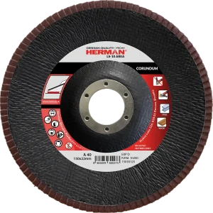 Flap disc HERMAN LS-10 Area 150mm | P40 | corundum