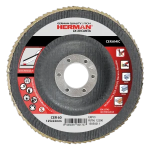 Flap disc HERMAN LX-20 Canta 125mm | P60 | ceramic