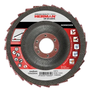 Flap disc HERMAN LW-20 Canta NONWOVEN | 125mm | medium