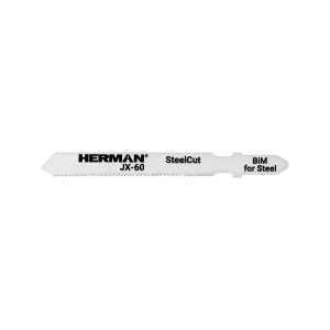 Jigsaw blade HERMAN JX-60 SteelCut 130/110x8x1mm | 21TPI