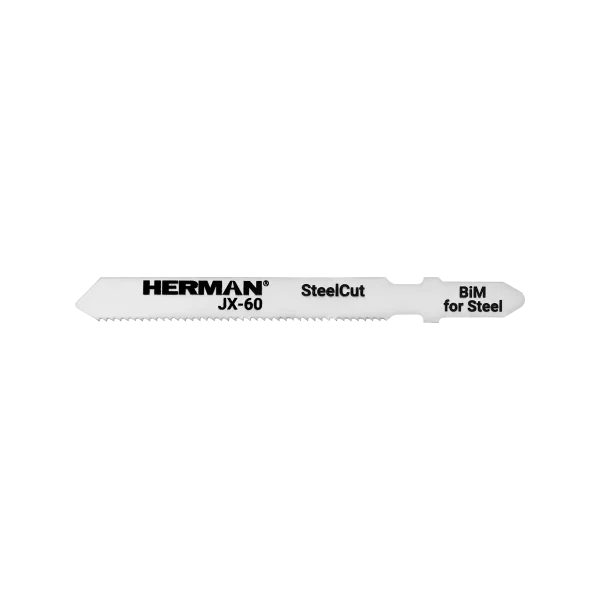 Jigsaw blade HERMAN JX-60 SteelCut 130/110x8x1mm | 21TPI