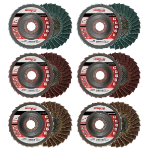set discuri lamelare HERMAN fleece abraziv Ø125mm 6 bucăți
