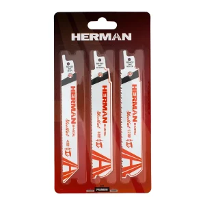 Set pânze de fierăstrău HERMAN QR-12 pentru metal 1–12 mm | Fierăstrău sabie