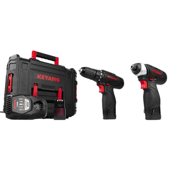 Set Scule Electrice Keyang COMBOKEY108V-1 – 10.8V DID1202L + DD1202L2 | 3x baterii 2.0Ah + Încărcător inclus