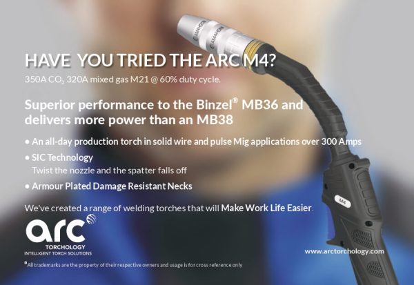 M4 MIG Torch | Air-Cooled High-Performance Welding Torch - imagine 5