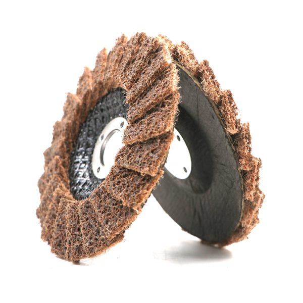 Disc de curățare abrazivă lamelar din fibră de nylon, 125x22 mm – granulație grosieră (Coarse) - imagine 2