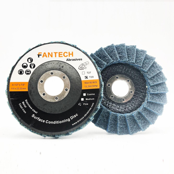 Disc lamelar curățare abrazivă fibră de nylon 115x22 mm – Fine