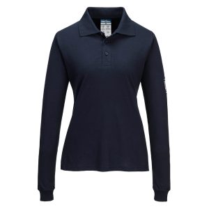 Modaflame Knit FR Cămașă polo cu mânecă lungă pentru femei