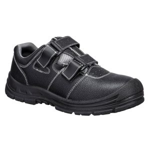 Steel Action Leather Sandal S1P SR FO FS70 Negru/Gri - Portwest
