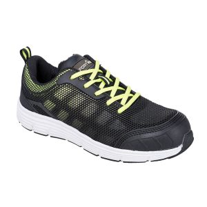 Steel Textile Trainer S1P FO SR FT15 Negru/Verde - Portwest