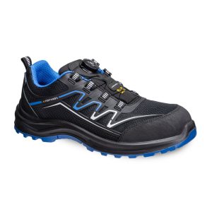 Composite KPU and Mesh Trainer S1PS ESD SR FO FT32 Negru/Albastru - Portwest