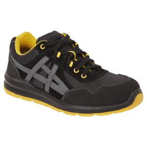 Steel Leather and Textile Trainer S1 FO SR FT50 Negru - Portwest