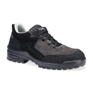 Steel Suede Leather Low Shoe S3L CI FO SR FT73 Negru/Gri - Portwest
