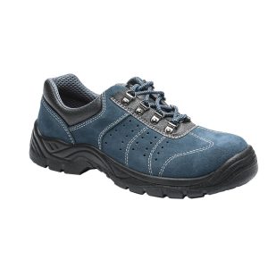 Steel Suede Leather Low Shoe S1P SRC FW02 Albastru - Portwest