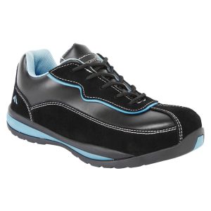 Steel Leather Trainer S1P HRO SR FW39 Negru - Portwest