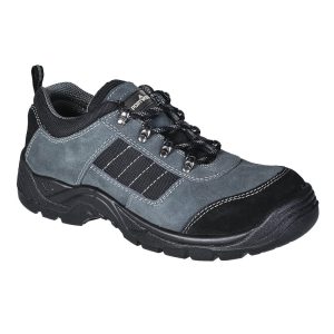 Steel Cow Suede Leather Low Shoe S1P SR FW64 Negru - Portwest