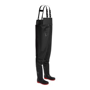 Steel PVC Chest Wader S5 FO FW74 Negru - Portwest