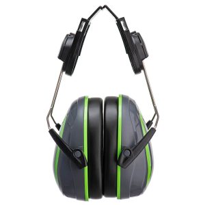 HV Extreme Ear Defenders Low Clip-On PW75 Gri/Verde - Portwest