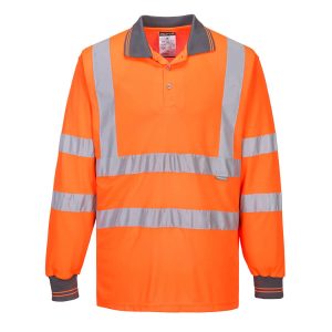 Tricou Polo Reflectorizant Mânecă Lungă
