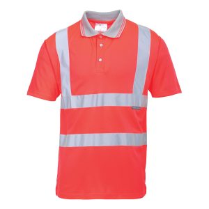 Tricou Polo Reflectorizant Mânecă Scurtă