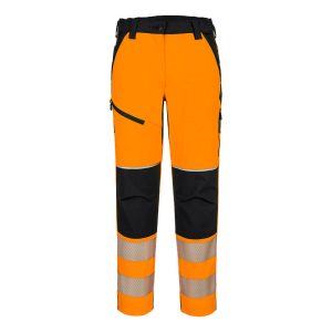 PW3 Hi-Vis Women's Stretch Trouser T141 Galben/Negru - Portwest