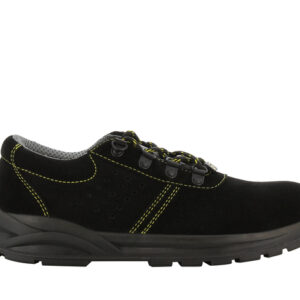 Pantofi Safety Jogger A210 — vedere laterală, negru.