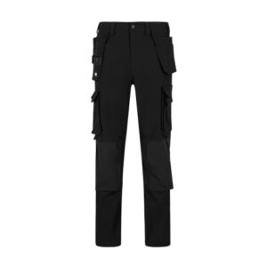 Pantaloni de lucru Safety Jogger ELM TROUSERS — vedere din față, negru.