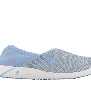 Pantofi Safety Jogger EVELYN — vedere laterală, albastru deschis.