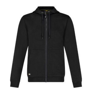 Hanorac de lucru Safety Jogger ISAR HOODIE — vedere din față, negru.
