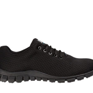 Pantofi Safety Jogger KASSIE — vedere laterală, negru.