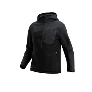 Hanorac de lucru Safety Jogger OAK HOODIE MEN — vedere din față, negru.
