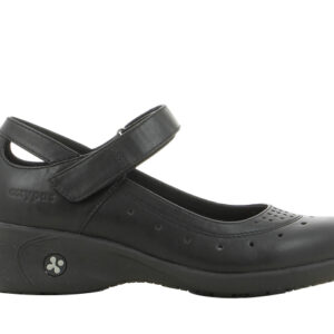 Pantofi Safety Jogger OLIVE — vedere laterală, negru.