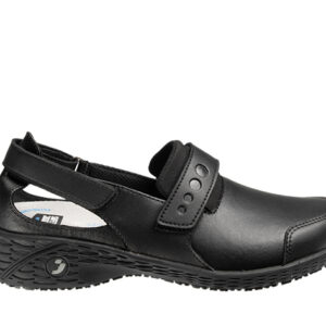 Pantofi Safety Jogger SAMANTHA — vedere laterală, negru.
