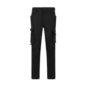 Pantaloni de lucru Safety Jogger TIRSO TROUSERS — vedere din față, negru.