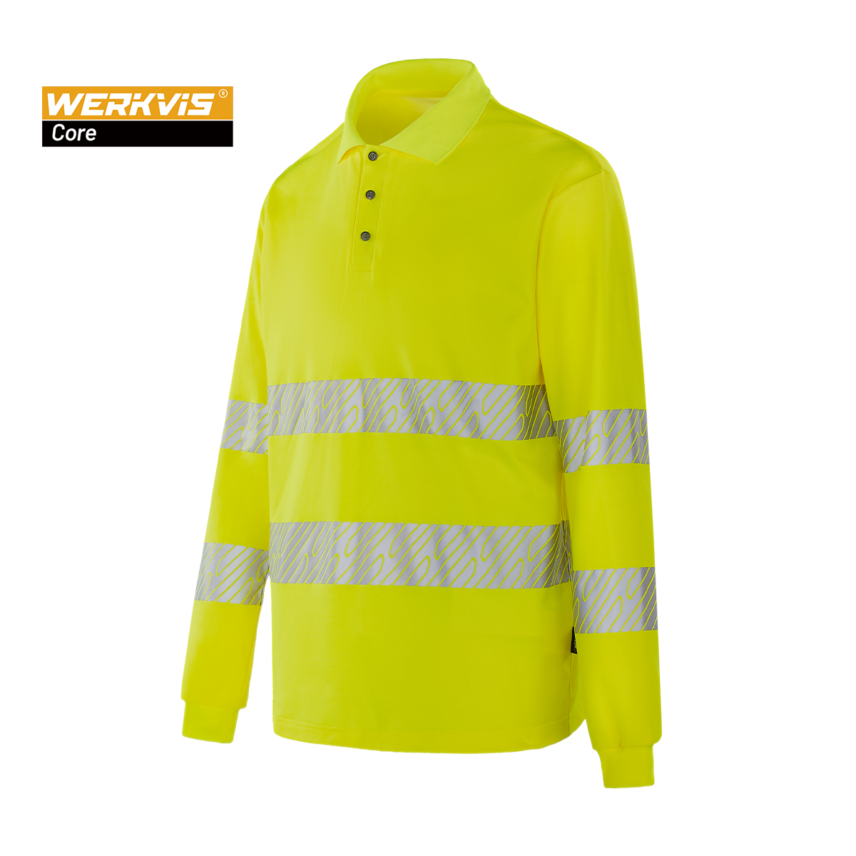 Tricou polo reflectorizant cu mânecă lungă Werkvis TOULON WT304