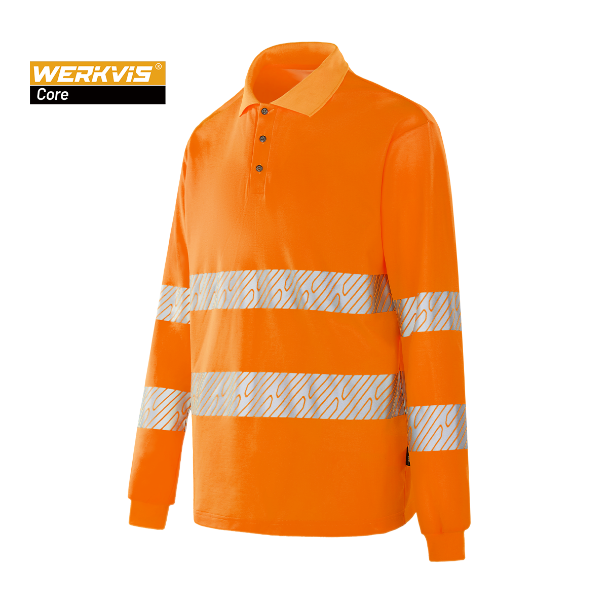 Tricou polo reflectorizant cu mânecă lungă Werkvis TOULON WT304 - imagine 2