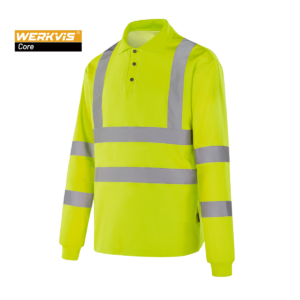 Tricou polo reflectorizant cu mânecă lungă Werkvis GENEVE WT302