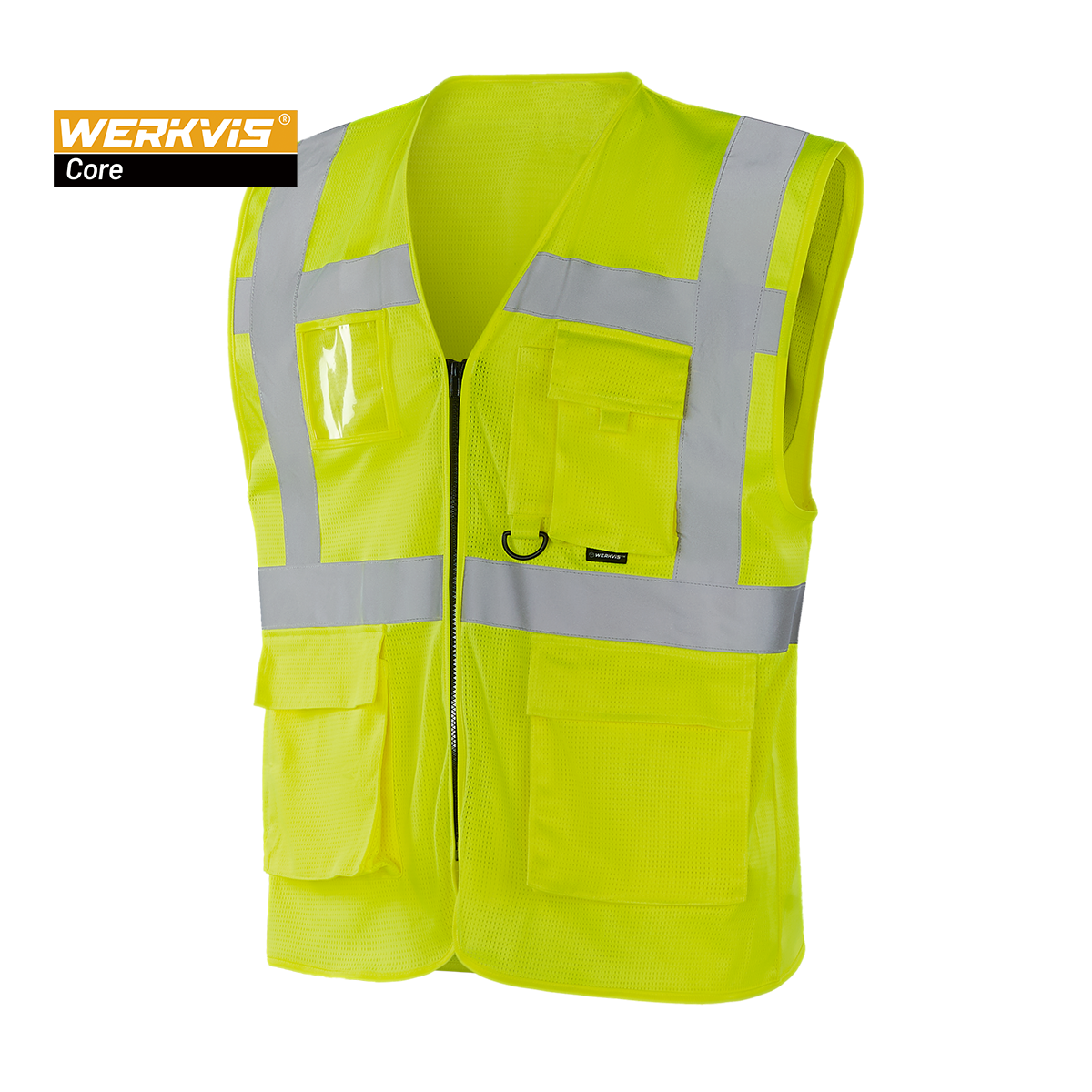 Vestă reflectorizantă din plasă cu buzunare Werkvis ZARAGOZA WV205
