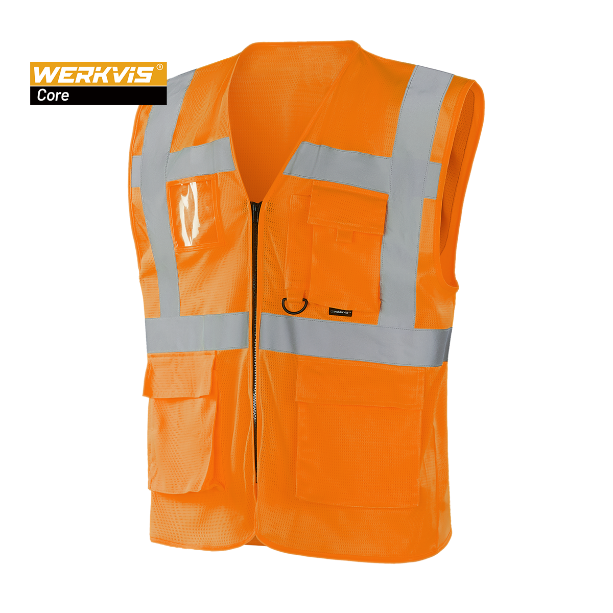 Vestă reflectorizantă din plasă cu buzunare Werkvis ZARAGOZA WV205 - imagine 2