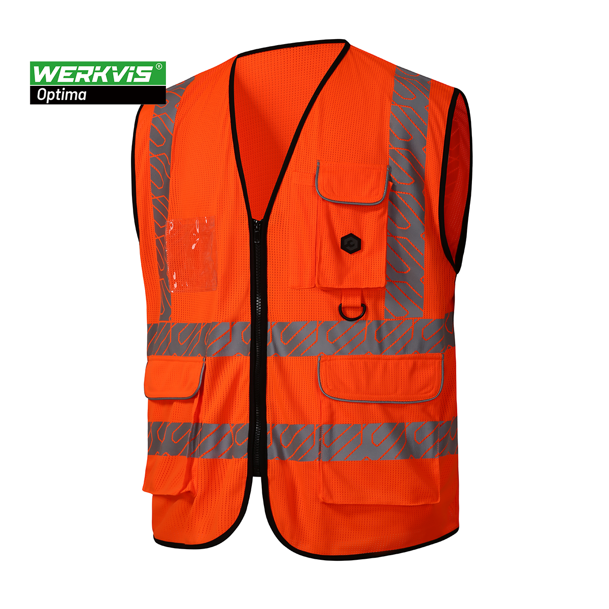 Vestă reflectorizantă cu fermoar Werkvis BARI OV101